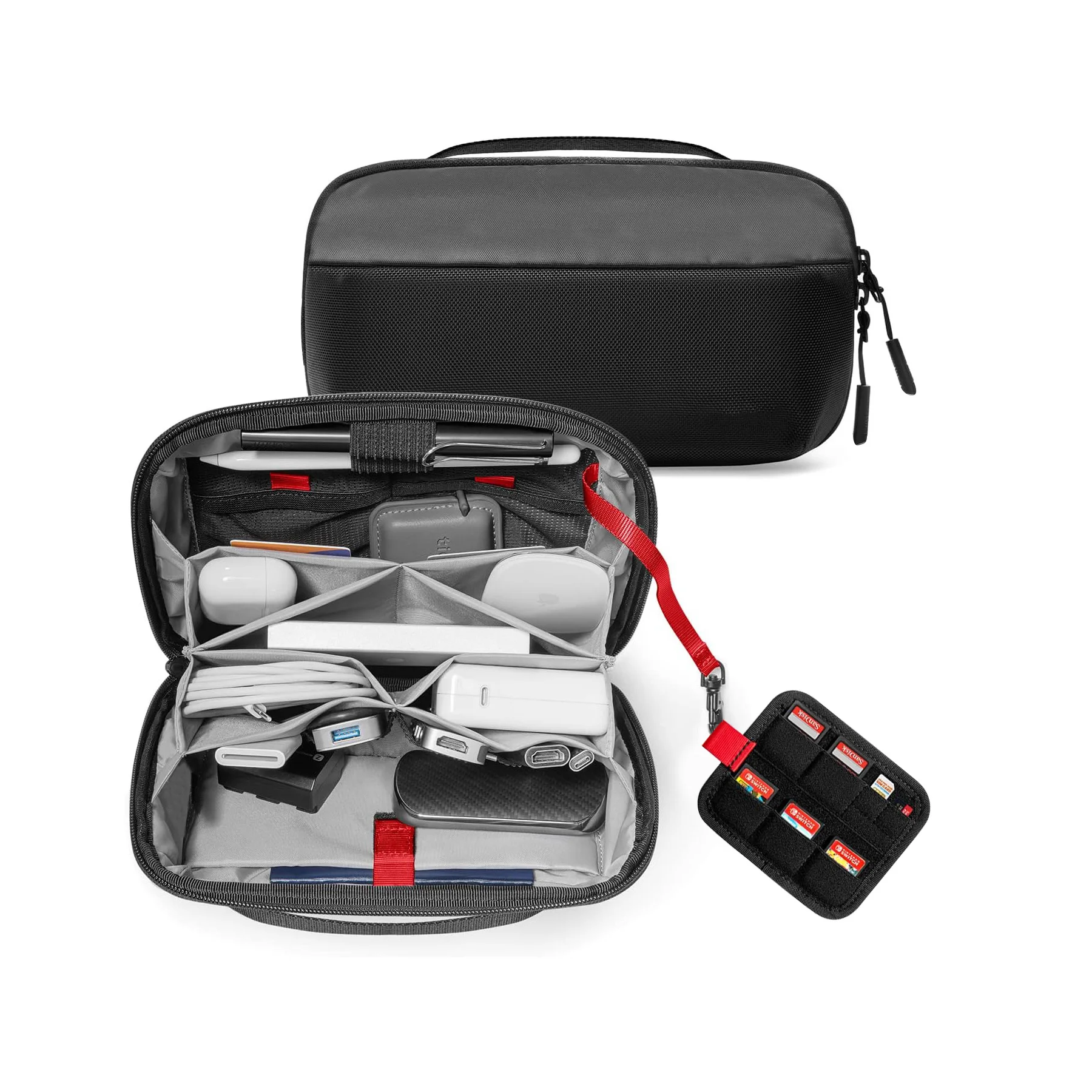 Tech Accessories Storage - Reistasje voor elektronische accessoires, waterbestendig, met