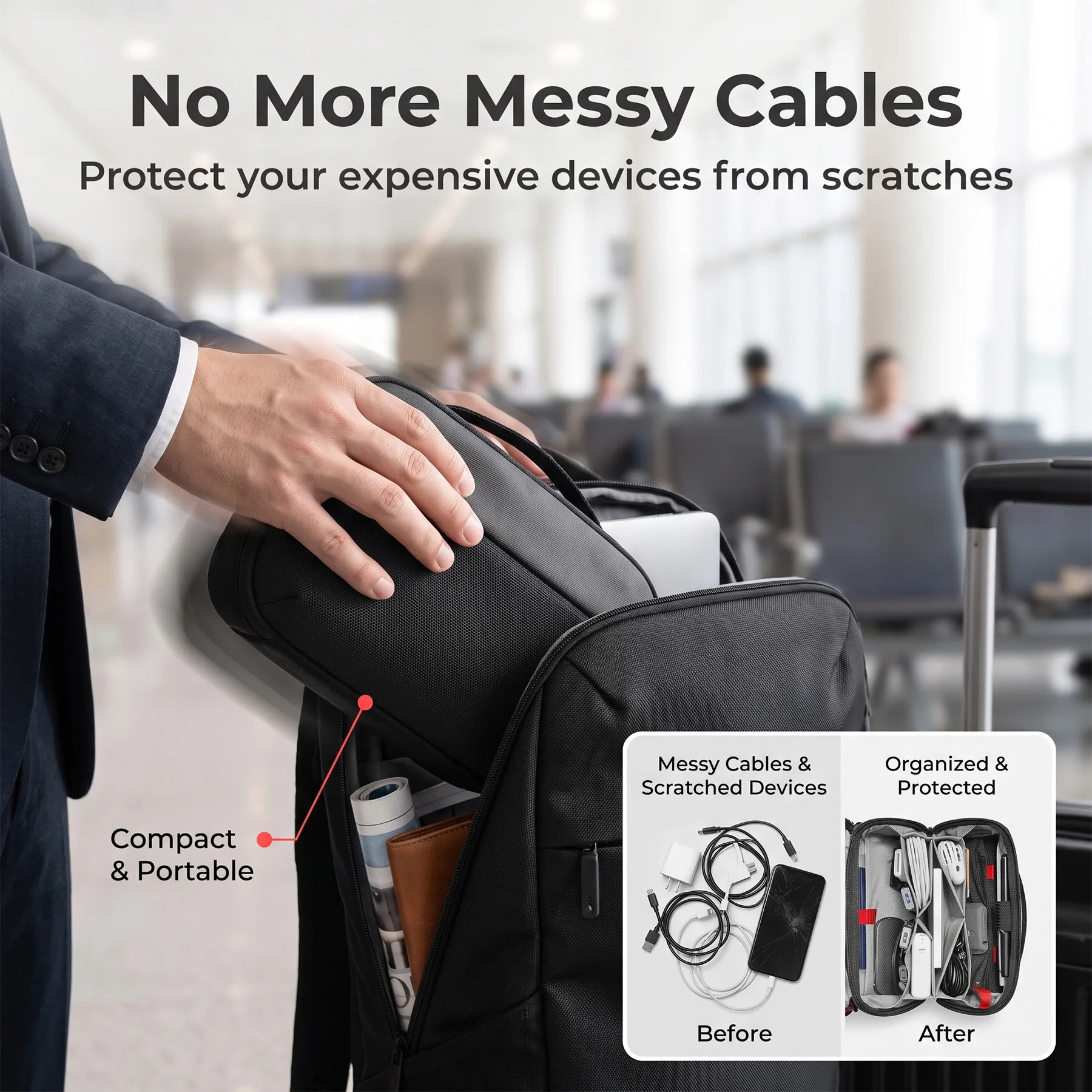 Reistasje voor elektronische a - Tech Accessories Storage recensie en prijs